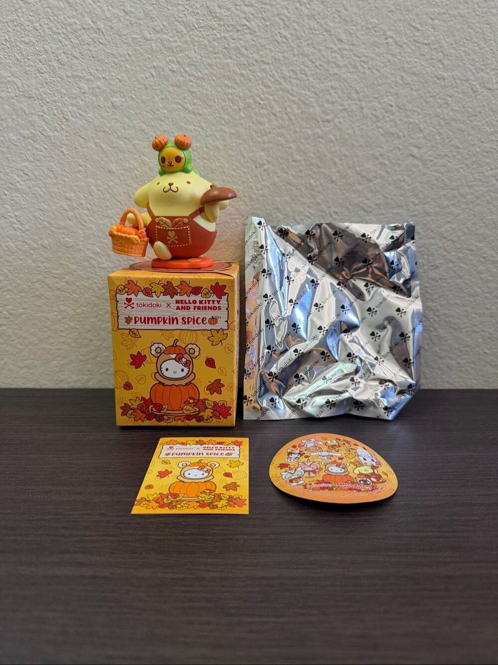 Tokidoki x Hello Kitty & Friends Pumpkin Spice Blind Box Figure - Pompompurin